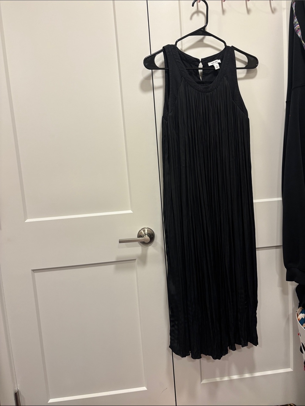 Nine West Black Pleated Midi Dress - Sleeveless